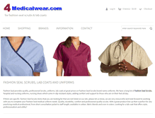 Tablet Screenshot of 4medicalwear.com